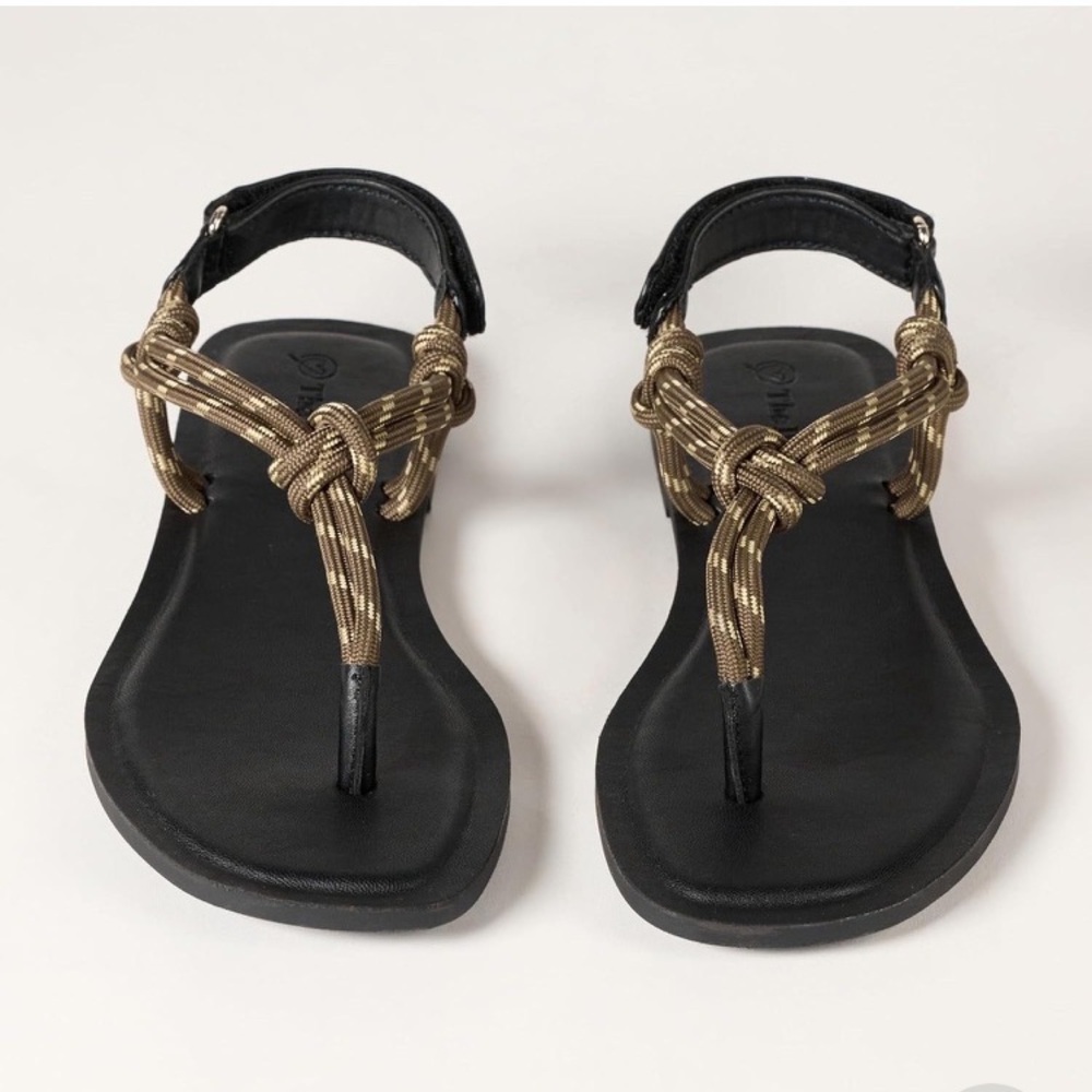 NWT The Drop Charea brown/yellow rope sandal size 9